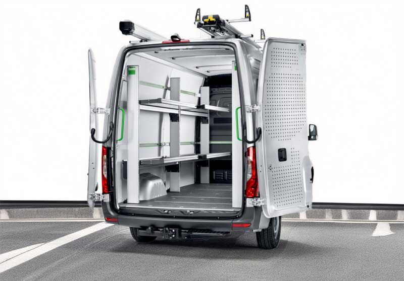 Klappregal Mercedes Sprinter offenes Regal