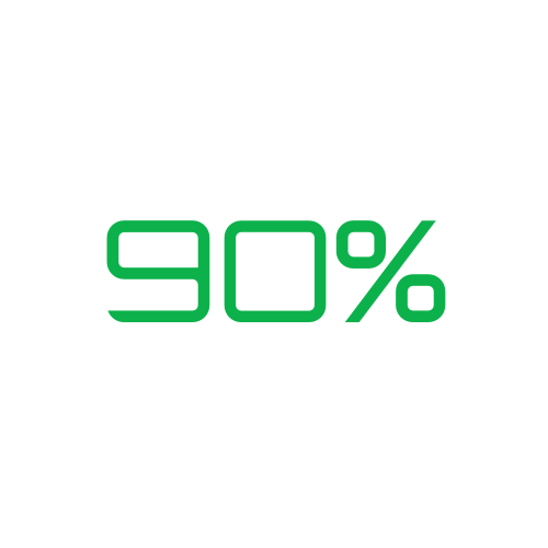 90 Prozent