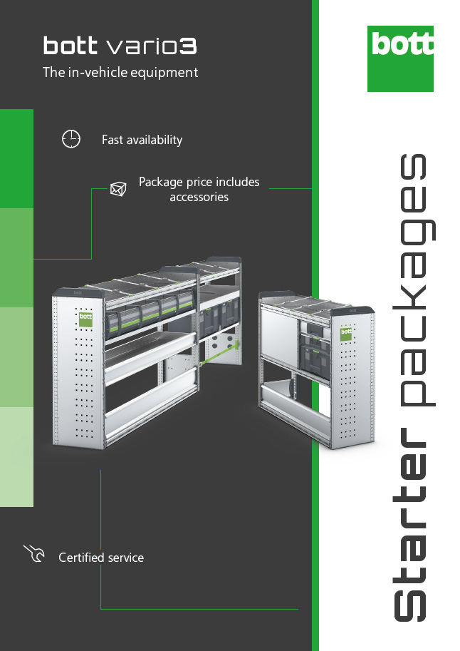 starter packages for bott vario3 van racking solutions