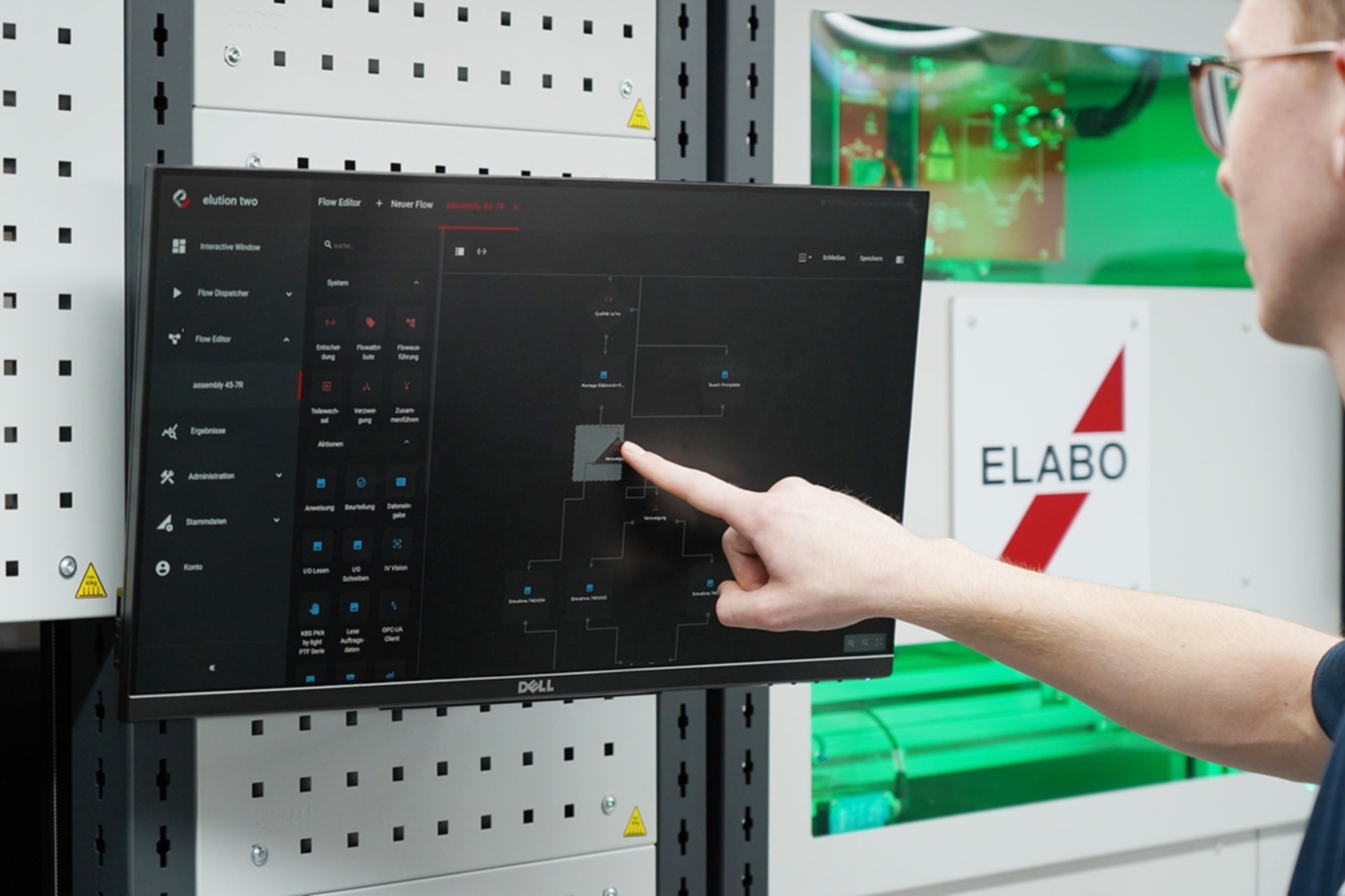 Erstellung von Arbeitsplänen mit der digitalen Assistenzsoftware elution two assembly
