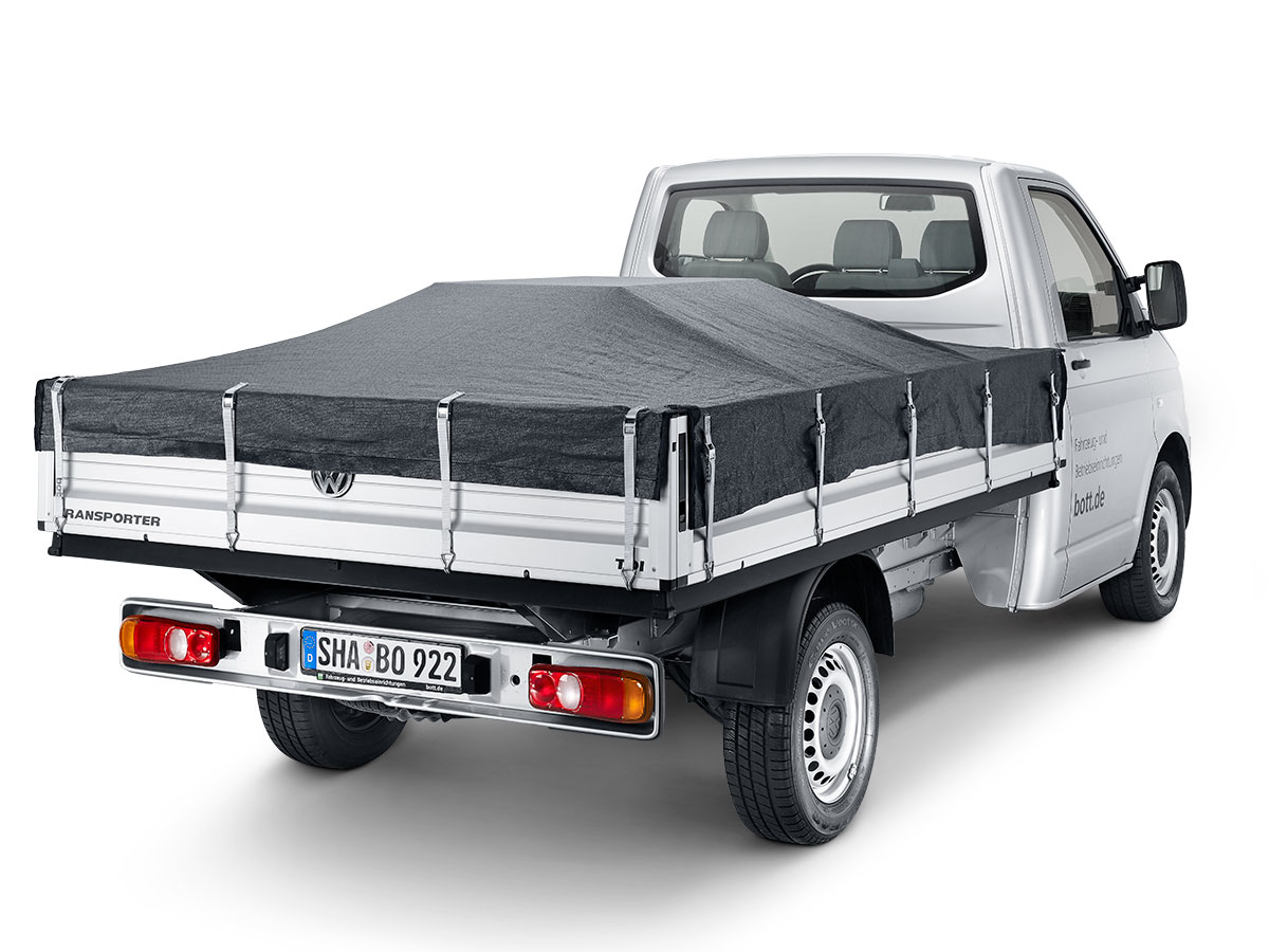 In-vehicle equipment for platform vehicles, example of load securing for VW T6