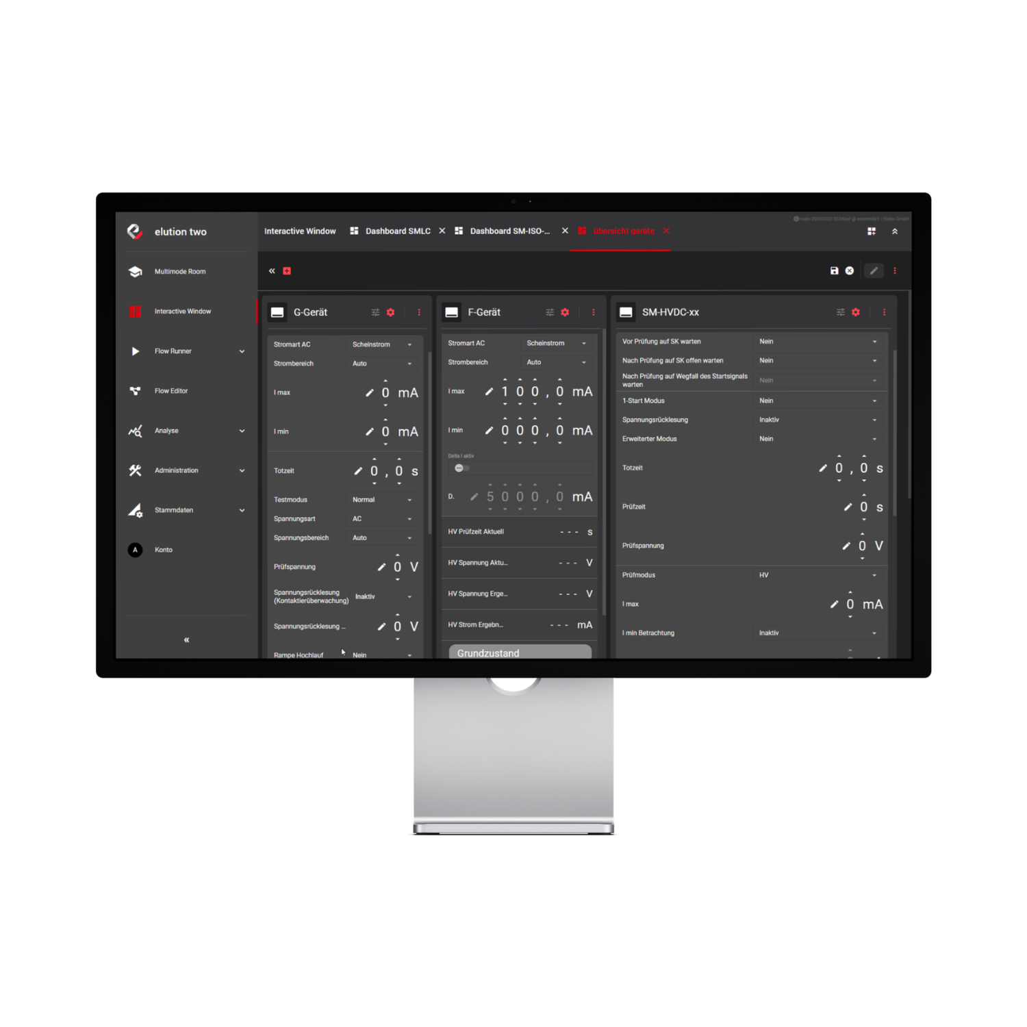 Ableitstrommessung mit der elution Software