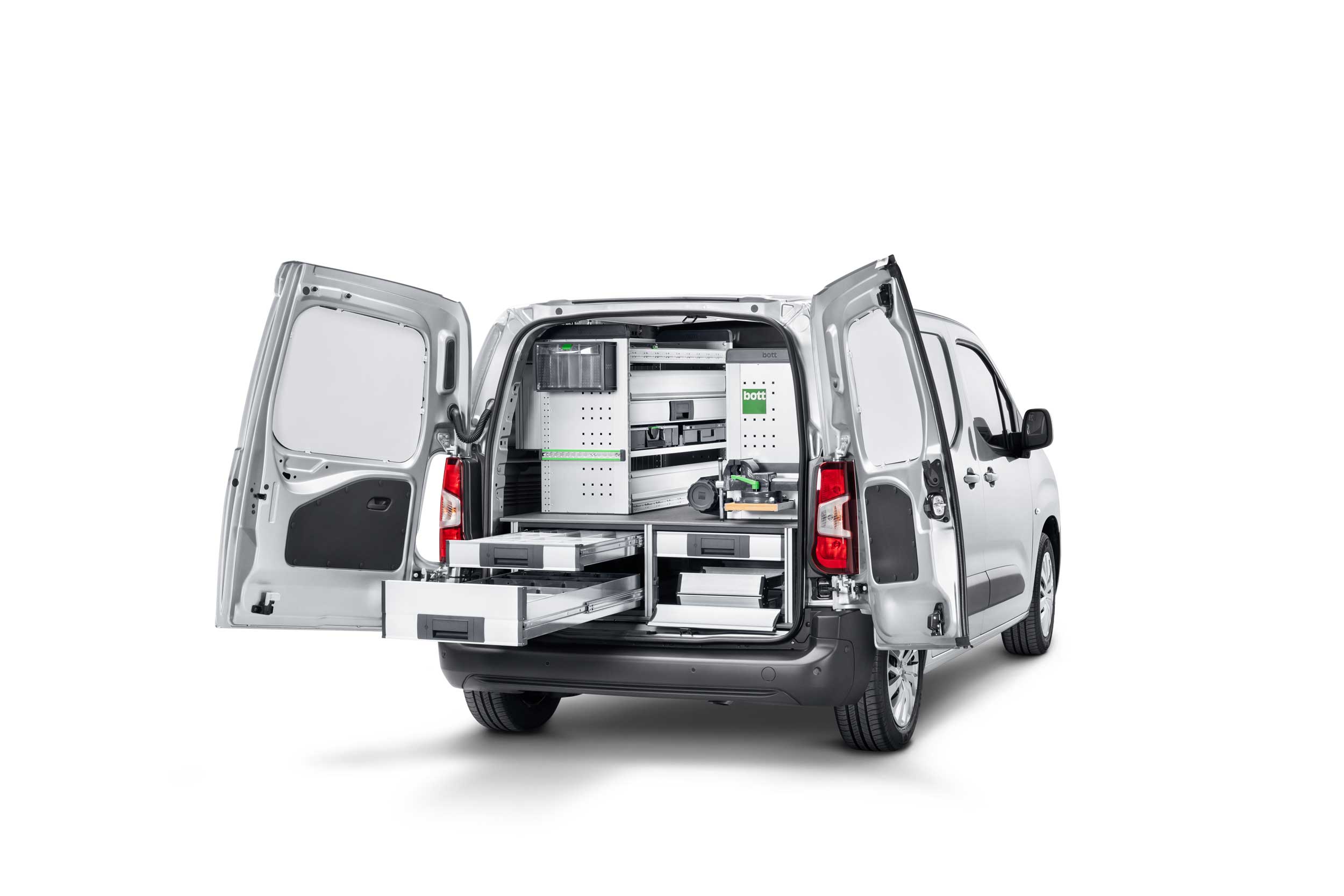 In-vehicle equipment for small vans: Load securing for small vans