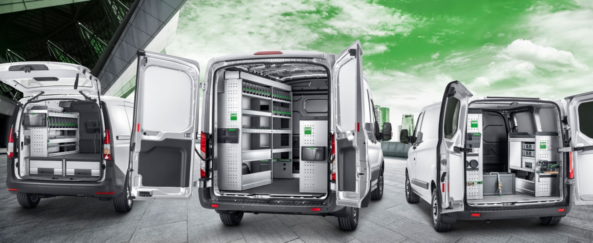 Transit custom top van racking