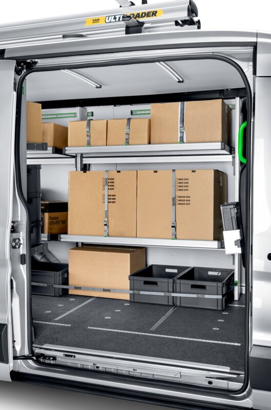 Klappregal Mercedes Sprinter Einblick Seitentür