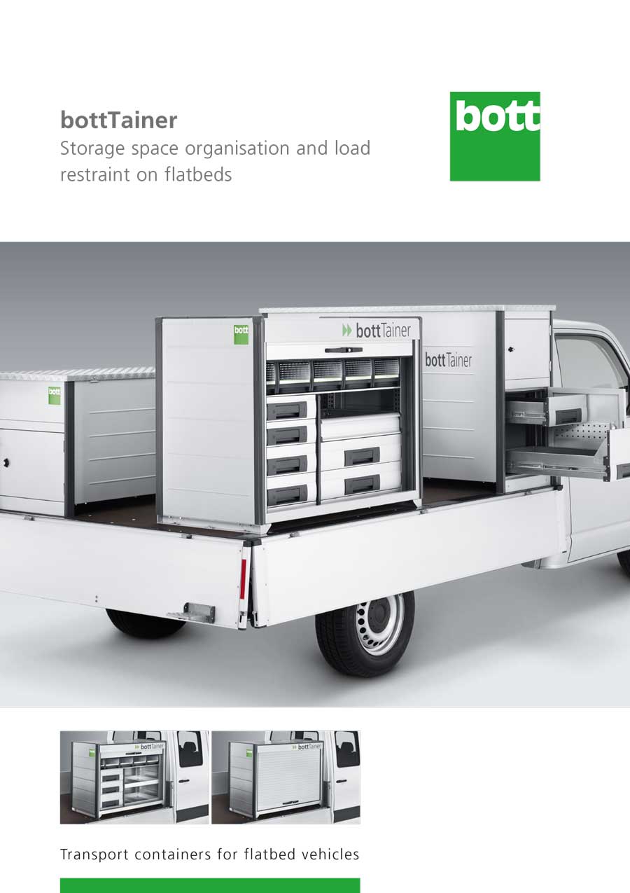 bottTainer - Storage space organisation and load restraint on flatbeds